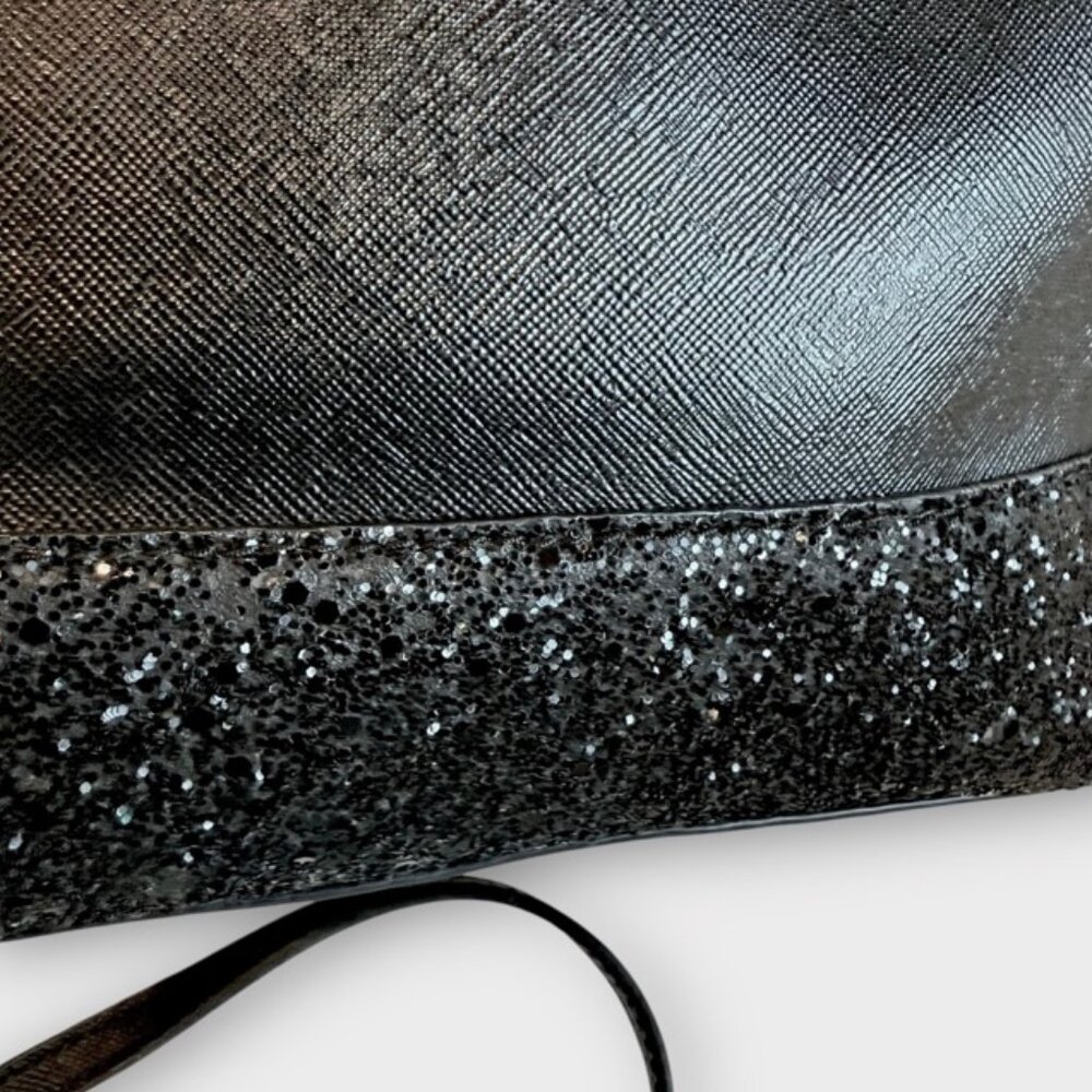 Kate Spade Flash Glitter Mixed Black Crossbody Purse - Picture 4 of 9